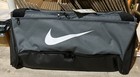 Nike Brasilia Training Duffel Gym Bag Med 60l Black grey Travel Tote Brand New