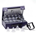 Ks Acuzone Premium Plastic Cupping Set Includes 19 Cups With Extension Tube 