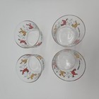 4 Fernet Branca Italy Lowball Liqueur Cocktail Glass Cups Dancing Crocodile