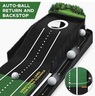 Mini Golf Putting Mat Putting Green Indoor   Outdoor With Ball Return
