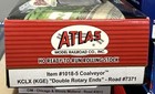 Atlas Ho Scale Rtr  1018-5 Coalveyor Kclx  kge  Dbl Rotary Ends  7371 Nib