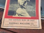 Vintage Baseball Magazine Sign Poster 1937 Edition Lou Gehrig Yankees