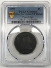 1795 Plain Edge Flowing Hair Liberty Cap Large Cent Pcgs Vf Detail  corrosion 