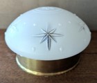 Mcm Starburst Ceiling Light True Vintage Progress Lighting 8  Diameter 1960s