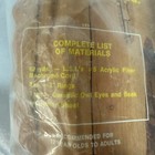 Vintage Fuzzy Machrome Kit Freddie Owl Wall Hang Macram   New Old Stock