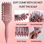 Curly Hair Brush Hollow Out Curl Define Styling Brush Beard Comb Detangling
