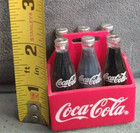Vintage Coca Cola Magnet  6 Coke Bottles In  A Red Coca Cola Crate W  Handle 2   