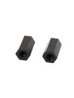 50pcs M3x10mm Nylon Hex Pcb Spacer Standoff Pillar Female Screw Nut Black