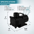 Half Off Ponds 800 Gph Submersible Pond Pump  Energy Efficient  33 Ft Cord