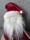 Woof   Poof Santa 2012 Plush Red And White Stripes  New Musical Plush