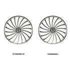 20  Bicycle Wheel Rims Set 18 Spokes Rear   Front Silver Wheelset Single Speed