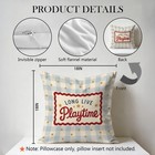Kids Playroom Decor Pillow Cover 18x18 Double-sided