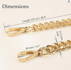 Purse Chain Strap 47  Replacement Crossbody Handbag Metal Buckle Gold Silver