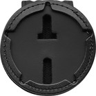 Police Badge Holder With Neck Chain   Belt Clip - Black Leather  Perfect Fit Des