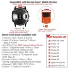 Quick Fit 22mm Stretchy Watch Band With Magnetic Buckle For Garmin Fenix 7      