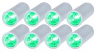 Rockville 8 Pack Mini Halo White Dj Wash Lights bag  Wireless Dmx rechargeable