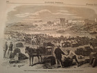 Civil War Newspapers-harper s Weekly- Rebels Evacuating Brownsville  Gettysburg