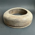 Antique Primitive Wooden Block Hat Brim Mold Millinery Form Gerner Co Mold 45 7