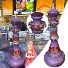 I Dream Of Jeannie Purple Mirrored Bottle Resin Pagoda Decor Collectible