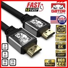 8k Hdmi Cable 2 1 Uhd Hdtv 3d 2160p Hdr 60hz 48gbps Dolby Hdcp 2 2 Rgb 4 4 4