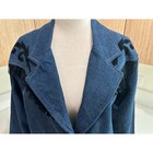 Vintage Southwest Canyon Denim Western Fringe Blazer Jacket Blue Cotton Medium