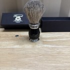 Haryali London Men Super Badger Shaving Brush White Tip Black Handle Free Ship