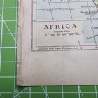Original Antique 1896 Map Of Africa 