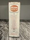Vtg Original Penn Reels Thermometer Sign Outdoors Sporting Fishing Reels