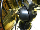 Vintage 1920 Nice General Electric Ge Oscillating Fan 12  Brass Blade  Original 
