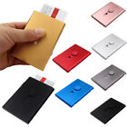 Hand Push Pocket Stainless Steel Business Card Holder Case Id Credit Wallet