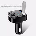 Bluetooth 5 0 Car Wireless Fm Transmitter Adapter 2usb Pd Charger Aux Hands-free