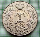 Great Britain 1977 Crown - 25 New Pence  Queen Elizabeth Ii Silver Jubilee  Unc