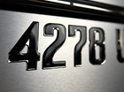 Domed Boat Registration Numbers Domed Numbers Raised 3d Lettering Black Center