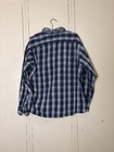 Vintage 90s Five Brothers Cotton Flannel Blue White Plaid Size Xl