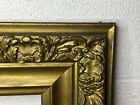 Antique Victorian Wood Gold Gilded Picture Frame Scroll 28   x20    Fits 20   x12   