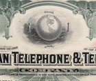 At t Green Stock Certificate  american Telephone   Telegraph Company 