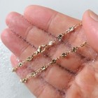 Ankle Bracelet 18k Gold Stainless Steel Anklet Barefoot Sandals Daisy Charm