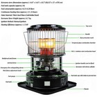 Indoor   Outdoor Kerosene Heater With 4 Wicks 11000 Btu portable Kerosene Hea   