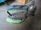 Vintage Coleman Instant Torch Lite Gas Clothes Iron In Green Enamel