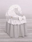 Doll s  Bed Moses Basket For Dolls With Hood Laura Gray
