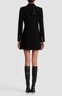 New Alice   Olivia Latoya Ruffle Detail Long Sleeve Blazer Dress Black Sz 8  595