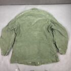 Vintage Us Military Field Coat Mens Small Green Sateen Og 107 1958 Usgi Jacket