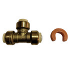 2 Pack Xfitting 1 2  Push Fit Tee W  1 Disconnect Clip  1 2  Push To Connect Tee