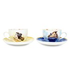 Disney Beauty And The Beast Bone China Teacup And Saucer   Set Of 2