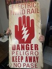 Bart Electric Third Rail       danger Bay Area Rapid Transit Porcelain Sign 18   x36   