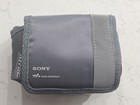 Sony Net Md Minidisc Walkman Armband Case Nylon Black gray Model Nos Mdcasb3