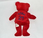 1998 Salvino s Bamm Beanos Sammy Sosa  21 Red Bear Plush Bean Bag Licensed Nwt