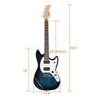 6 String Electric Guitar With Case And Accessories Pack Beginner Full Size