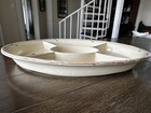 Vintage Fiori Di Bosco By Vietri 5-part Relish Appetizer Oval Platter Tray Italy