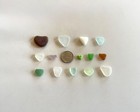 Genuine Beach Sea Glass Perfectly Heart-shaped Beautiful Colors Surf-tumbled